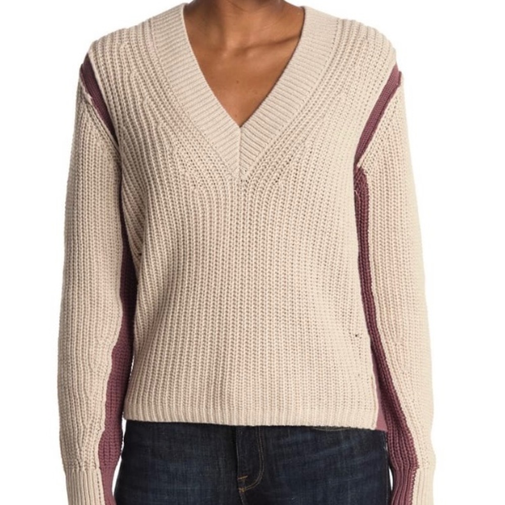 360 Cashmere Violet Pullover Sweater